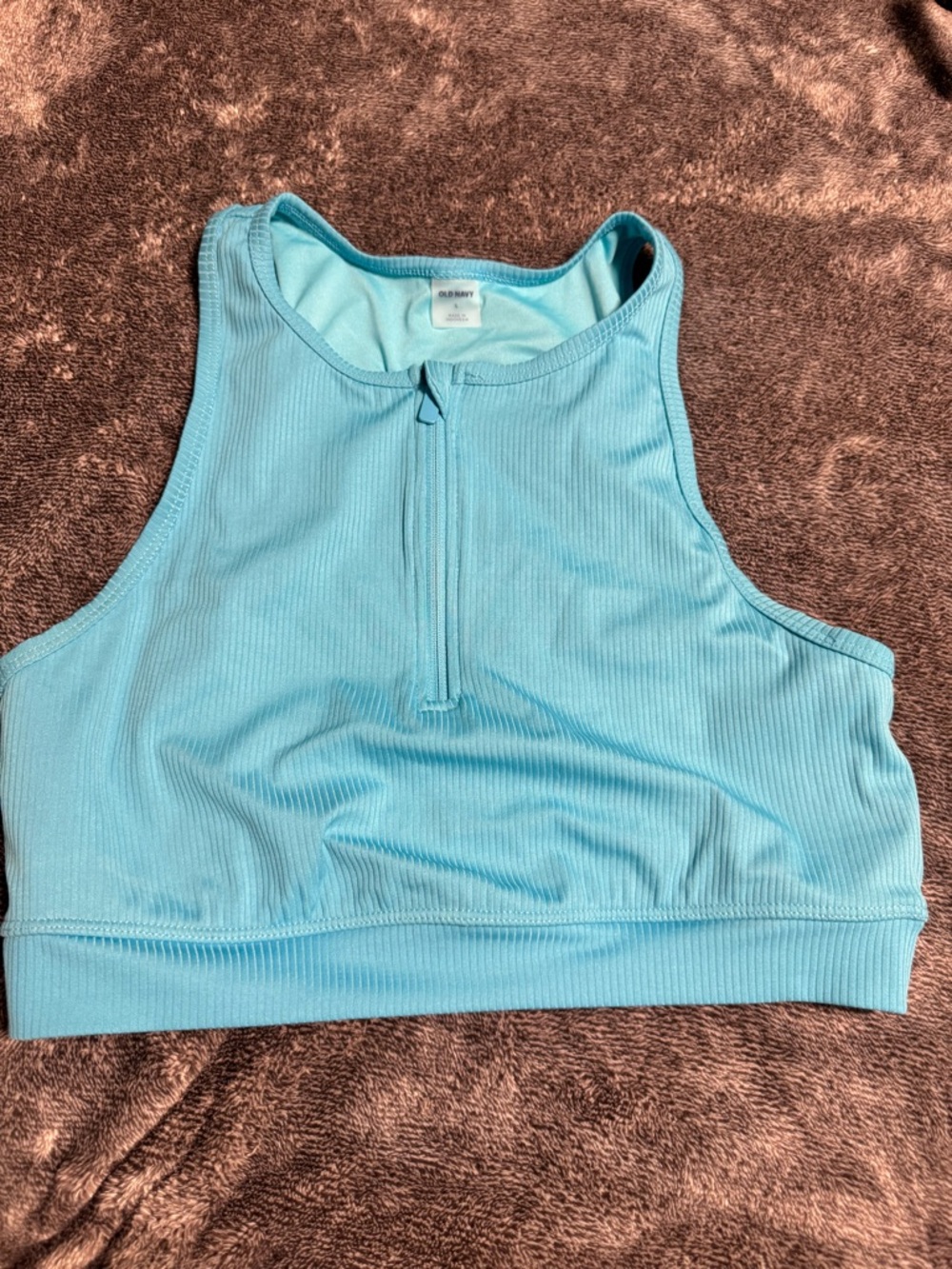 Old Navy Light Blue Ribbed Tank Top